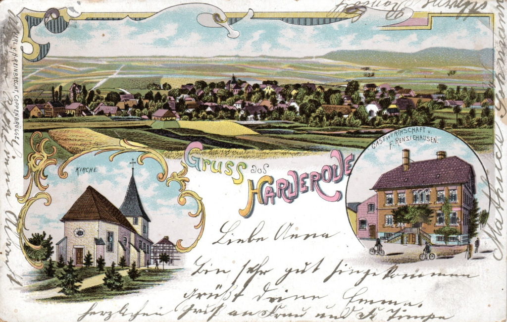 Postkarte Gruss aus Harderode