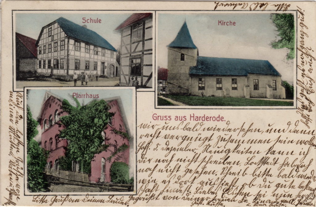 Postkarte Gebäude in Harderode